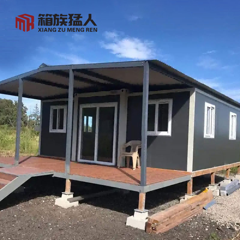 Casa de contenedores expandible con estructura de acero